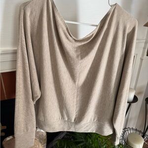 Abercrombie & Fitch Soft Tan Long Sleeve Top